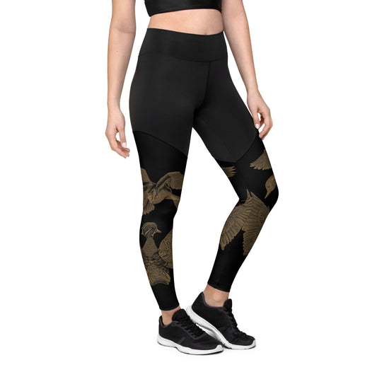 DH Pintail & Wood Duck Leggings (Brown)