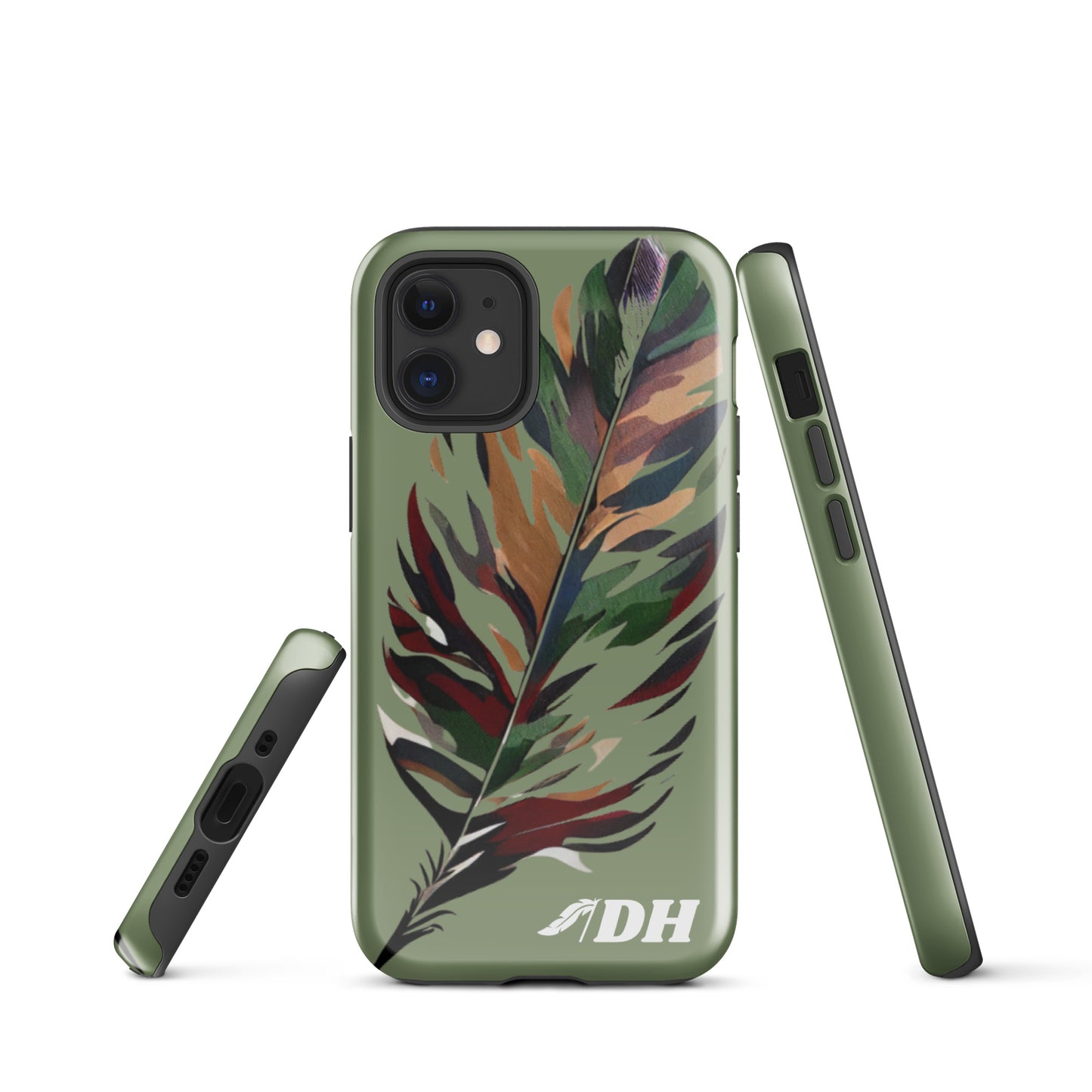 DH CAMO FEATHER Tough Case for iPhone® in Light Olive