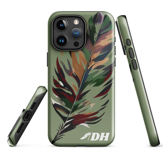 DH CAMO FEATHER Tough Case for iPhone® in Light Olive