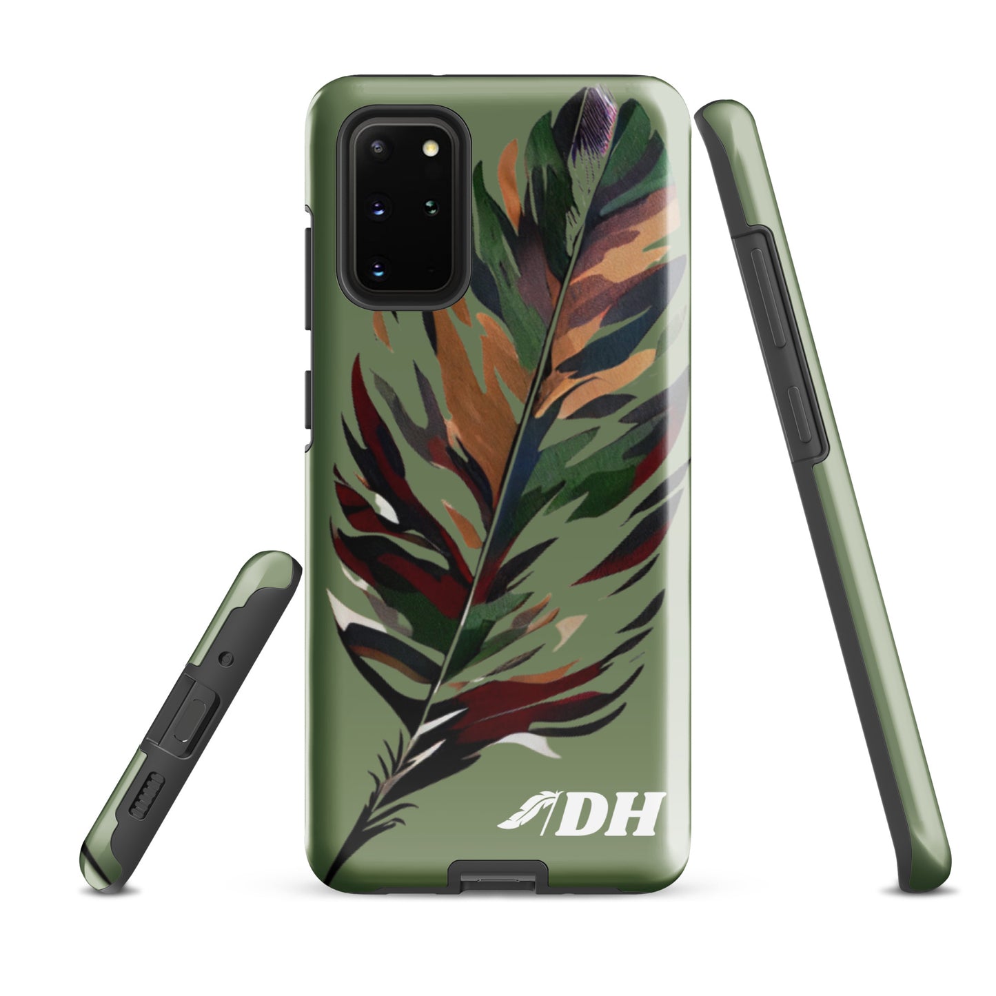 DH CAMO FEATHER Tough Case for Samsung® in Light Olive