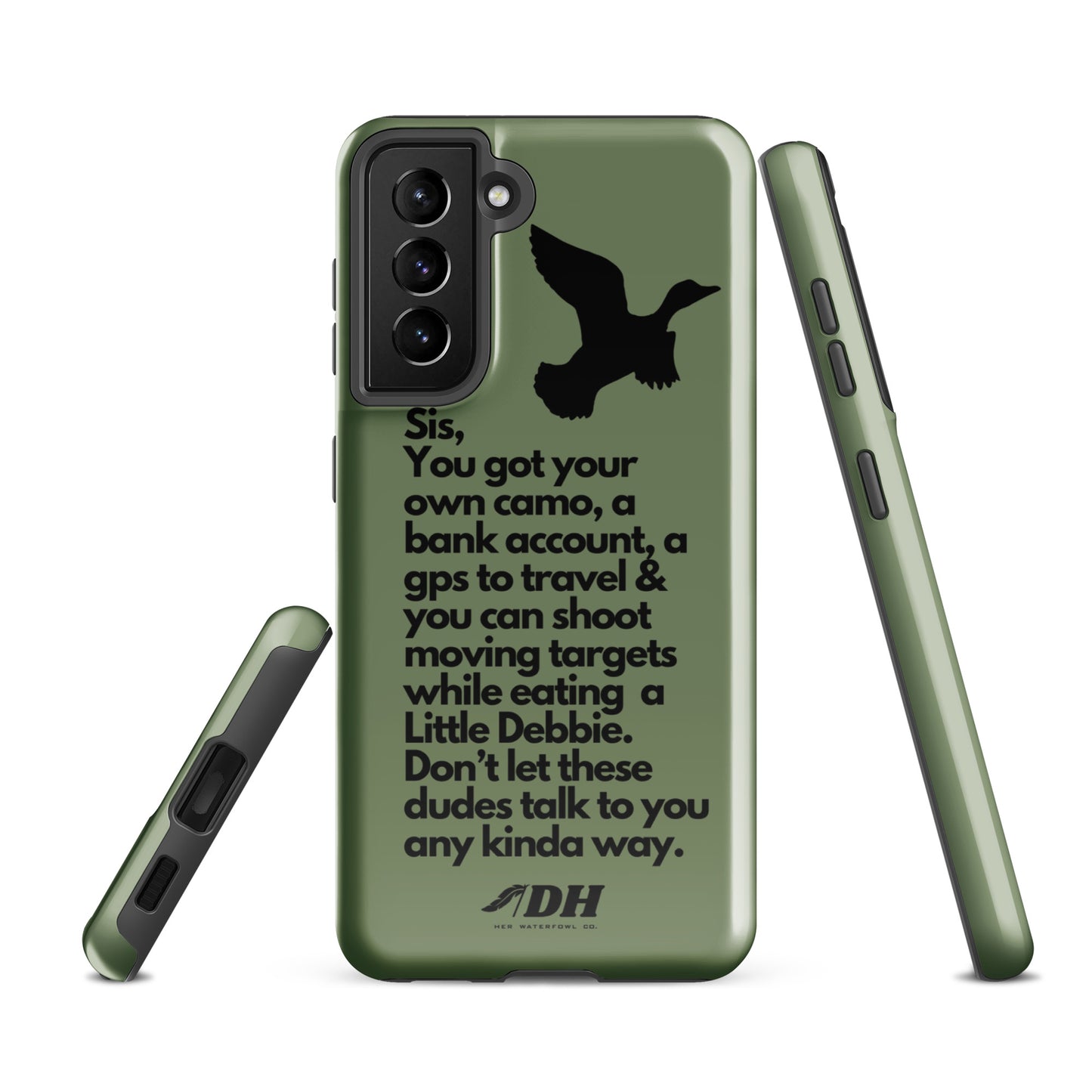 DH HEY SIS Tough Case for Samsung® in Olive/Black