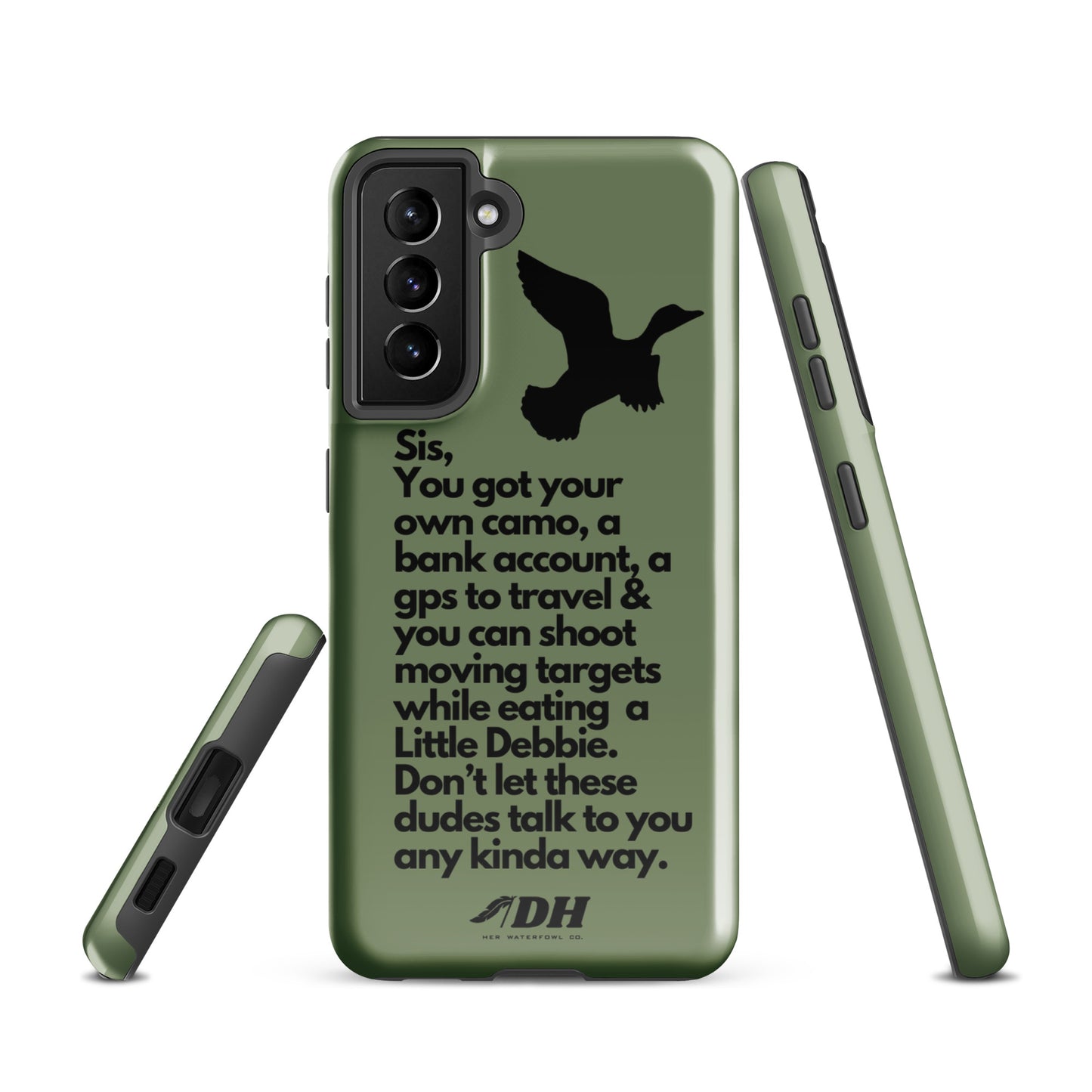 DH HEY SIS Tough Case for Samsung® in Olive/Black