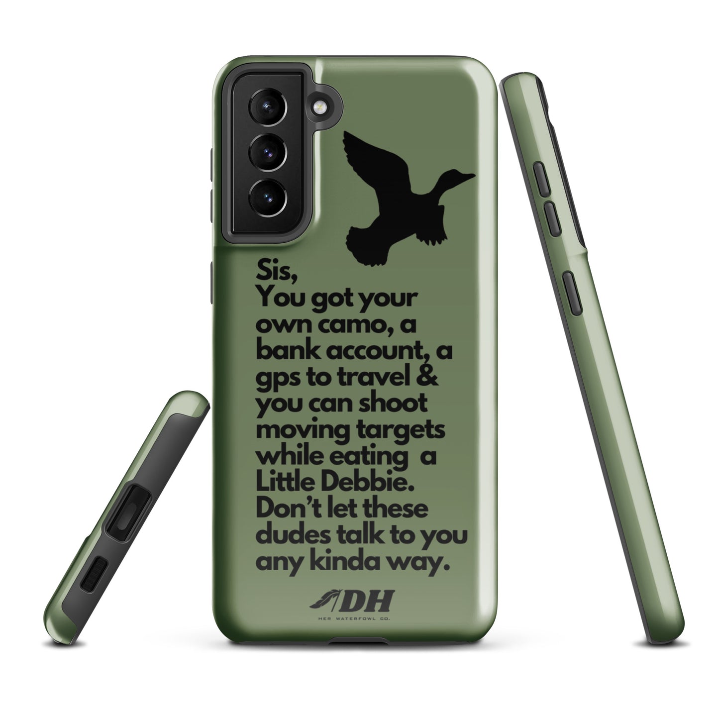 DH HEY SIS Tough Case for Samsung® in Olive/Black