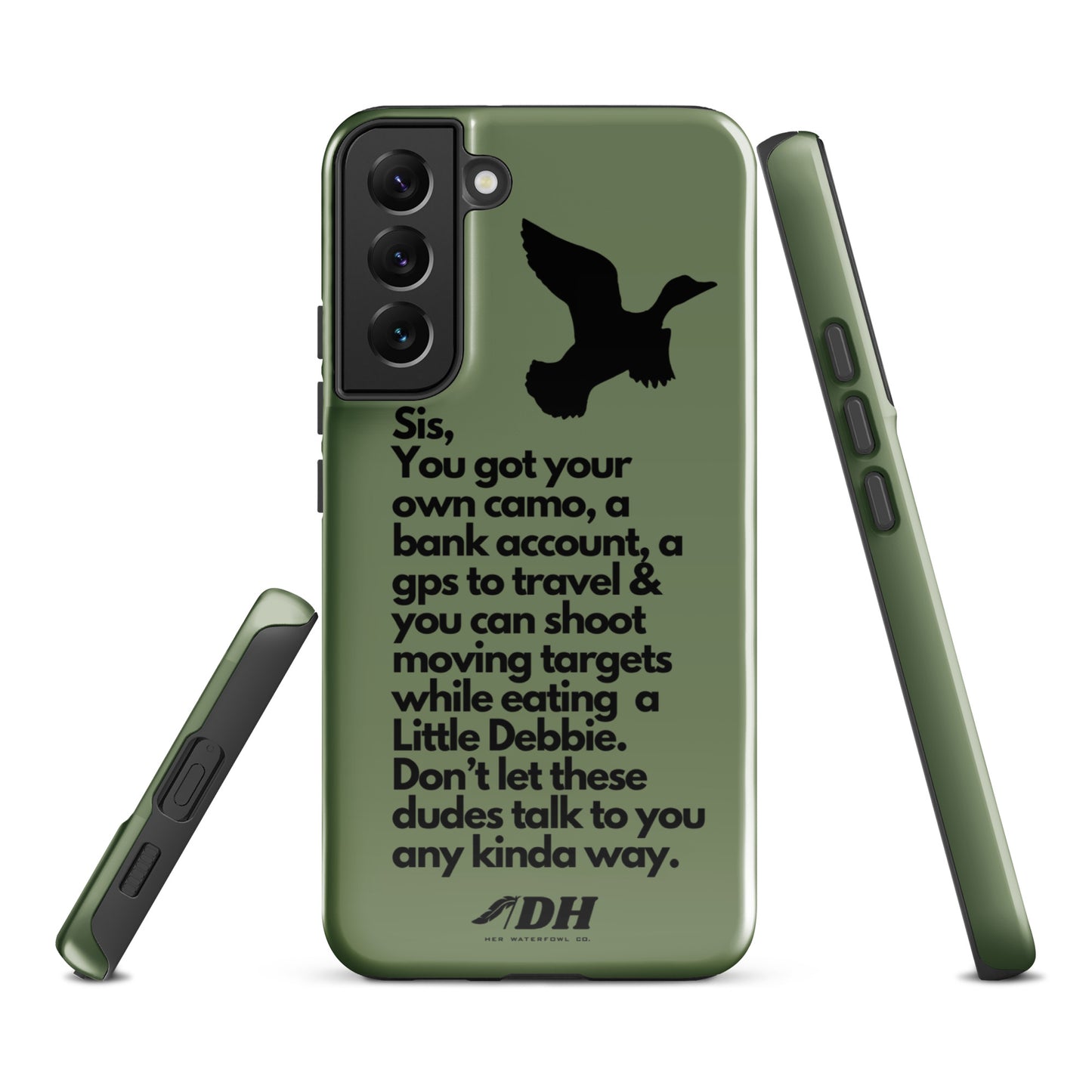 DH HEY SIS Tough Case for Samsung® in Olive/Black