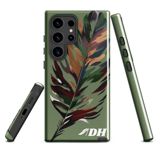 DH CAMO FEATHER Tough Case for Samsung® in Light Olive